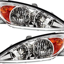 Toyota Camry (LE, XLE) Replacement Headlight Assembly (Chrome) - 1-Pair