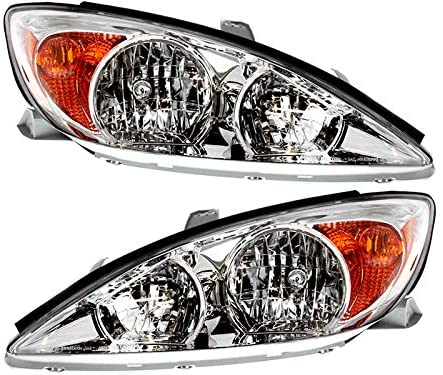 Toyota Camry (LE, XLE) Replacement Headlight Assembly (Chrome) - 1-Pair