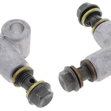 SHOUNAO 2 X 3-Way 10mm Brake Line Tee Piece Connector Brake Pipe Union TConnector