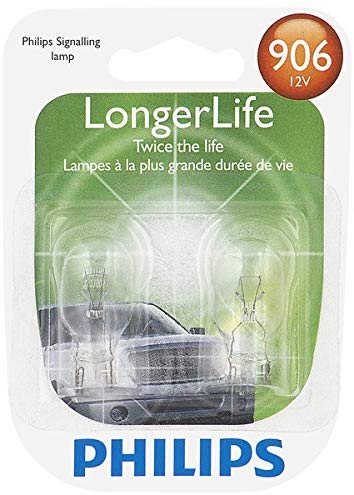 Philips 906 LongerLife Miniature Bulb, 2 Pack