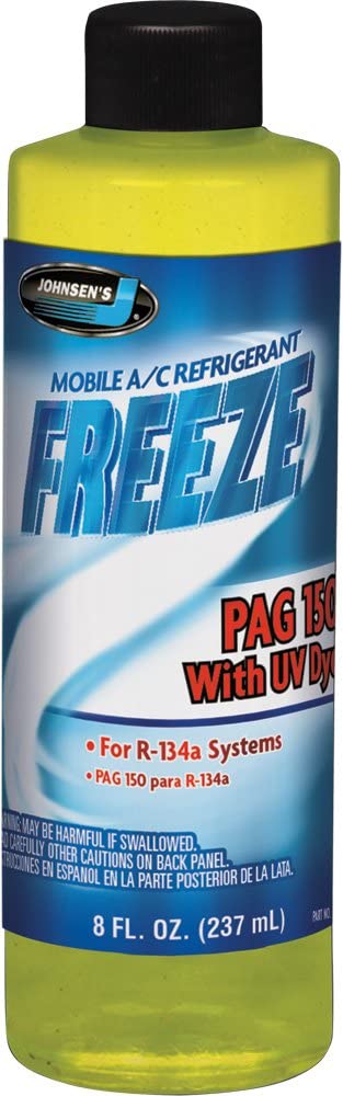 Johnsen's 6812UV-6-6PK ISO 46 Premium PAG Lubricant with UV Dye - 8 oz., (Pack of 6)