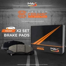 Max Brakes Front Carbon Ceramic Performance Disc Brake Pads KT004851 | Fits: 2007 07 Honda Accord Sedan 4 Cylinder; Non Models Built For Canadian Market