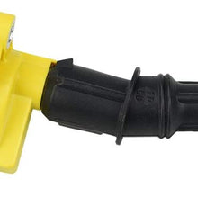 Bravex 8 Pack Curved Boot Ignition Coil 15% More Energy for Ford Lincoln Mercury 4.6L 5.4L V8 Compatible with DG508 C1454 C1417 FD503 - Upgrade (Yellow)
