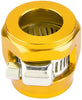 Cuque Car Fuel Water Hose Clip Aluminum Universal Durable Automotive Oil Fuel Water Hose Tube Trimmer Clip 1.8g 13mm AN10(Gold)