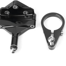 Mallofusa Motorcycle Stabilizer Steering Damper Bracket Mount Holder Kit Compatible for Honda CBR650F 2014 2015 2016 Black