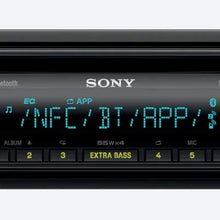 Sony MEX-N5300BT Built-in Dual Bluetooth Voice Command CD/MP3 AM/FM Radio Front USB AUX Pandora Spotify iHeartRadio iPod / iPhone Siri and Android Controls Car Stereo Receiver with ALPHASONIK EARBUDS