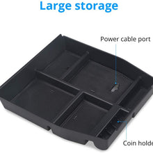 VANJING Center Console Organizer Tray Compatible for 2015 2016 2017 Ford F150 Accessories Armrest Box Secondary Storage with A Car Cleaner Brush
