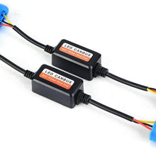 Duokon ABS Material Headlight Decoder, 2pcs Car LED Headlight Decoder 9007 Radio Audio Anti-interference Error Canceler Filter