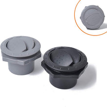 ACHICOO Auto Parts Motorcycle Fittings Car Accessories Universal 60mm 2.35 Inch Round A/C Air Outlet Vent for RV Bus Boat Ya-CHT Air Conditioner Vent Gray A0674-01