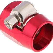 1Pc An6 Universal Car Hose End Finish Fuel Oil Water Line Clamp Clip Red Terminado De Clamp Termine Auto Replacement Parts