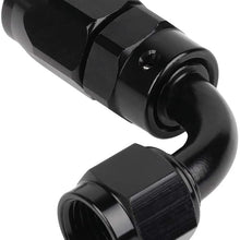 ANPART AN6 12Ft Braided Fuel Line Hose Nylon braided fuel gas pipe hose and AN6 6 pcs Swivel Hose End Fittings