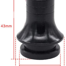 Pursuestar 4 Inch Black Aluminum Shift Knob Extender Extension + Adapter for 5 6 Speed Manual Gear Shifter Lever 12X1.25