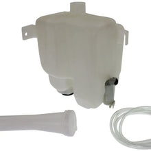 Washer Reservoir Windshield Expansion Tank w/Washer Pump, Filler Neck, Hose, and Cap compatible with Vehicles w/Cold Climate Spec