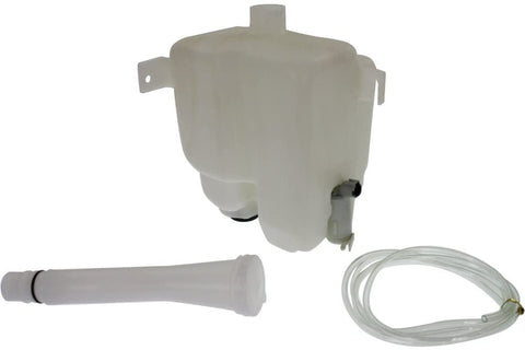 Washer Reservoir Windshield Expansion Tank w/Washer Pump, Filler Neck, Hose, and Cap compatible with Vehicles w/Cold Climate Spec