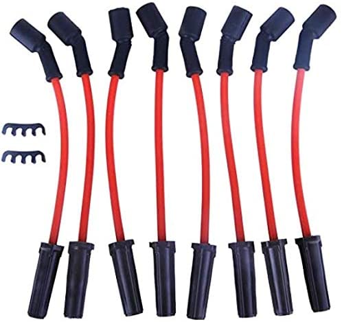 LAMDA New Spark Plug Ignition Wire Set Fit Chevrolet Blazer Suburban GMC Suburban Jimmy Yukon