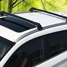 Chebay 1 Pair Fits for SUV Car Kicks 2018 2019 2020 2021 Universal Crossbar Cross Bar Top Mounted Roof Rail Roof Rack Rail Rack Luggage Baggage Carrier Adjustable Lockable Black