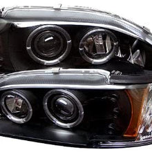 Spyder 5010414 Ford Mustang 94-98 1PC Projector Headlights - LED Halo - Amber Reflector - LED (Replaceable LEDs) - Smoke - High 9005 (Included) - Low H3 (Included)