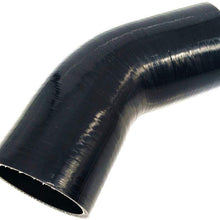 Universal 45 Degree 3.0 inch Silicone Hose Tubro Intake Intercooler Pipe Coupler (76mm 3.0", Black)