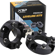 KSP Lift Kit Front 2" Aircraft Billet Strut Spacers Leveling Lift Kit Fit for Tundra 2WD 2X2 4WD 4X4 2007-2019