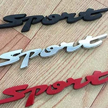 Car Styling Door Trunk Window Sport Emblem Fender Trim Kit 2 Pieces (BLACK)