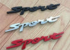 Car Styling Door Trunk Window Sport Emblem Fender Trim Kit 2 Pieces (RED)