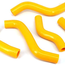 Motorcycle Yellow Reinforced Silicone Radiator Coolant Hoses Kit For Suzuki RMZ250 07-09
