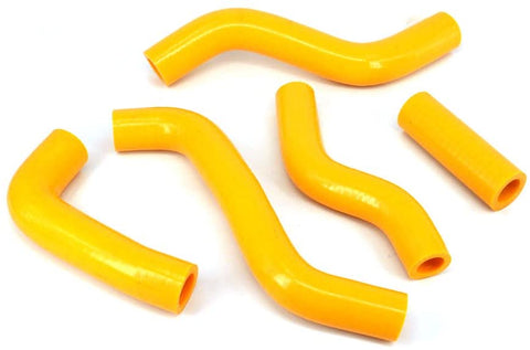 Motorcycle Yellow Reinforced Silicone Radiator Coolant Hoses Kit For Suzuki RMZ250 07-09