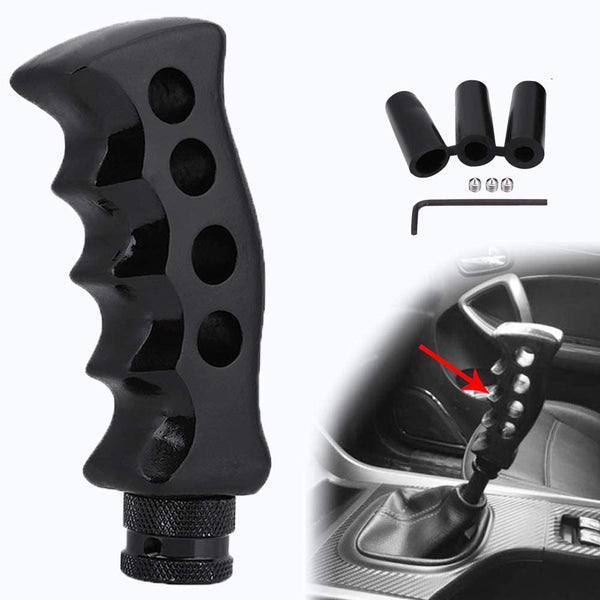 Universal Universal Gear Shift Knob Car Gun Grip Knife Handle Gear Shift Lever Knob Shifter with 3 Adapter 8mm 10mm 12mm