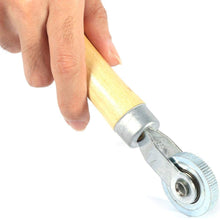 Suuonee Bearing Roller Tire,Wooden Handle Repair Tube Stitch Puncture Patch Tyre Roller Bearing Tool Kit