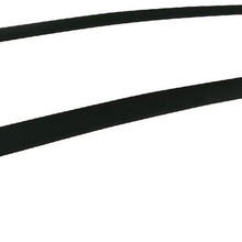 Cross Bar Compatible With 17-21 Honda CRV, Factory Style Black Rubber Aluminum Top Cargo Cross Bar By Ikon Motorsports