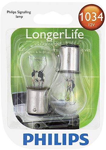 Philips 1034 LongerLife Miniature Bulb, 2 Pack