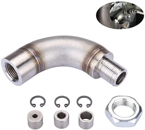Universal J Style Oxygen Sensor Restrictor Fitting with Adjustable Gas Flow Inserts with M18 x 1.5 Sensor Holes