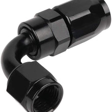ANPART AN6 12Ft Braided Fuel Line Hose Nylon braided fuel gas pipe hose and AN6 6 pcs Swivel Hose End Fittings