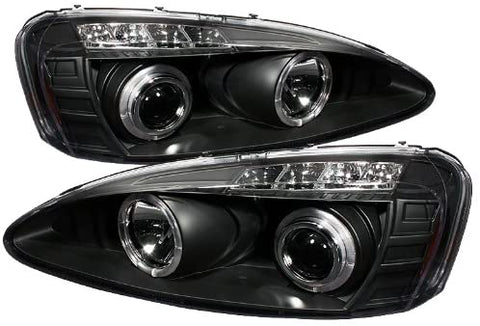 Spyder 5011688 Pontiac Grand Prix 04-08 Projector Headlights - LED Halo - LED (Replaceable LEDs) - Smoke - High H1 (Included) - Low H1 (Included)