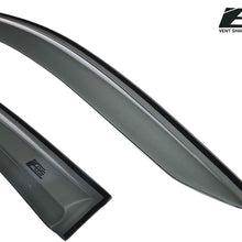 Extreme Online Store EOS Visors Replacement for 2018-Present Toyota C-HR | JDM Mugen Style Smoke Tinted Side Vents Rain Guard Window Deflectors