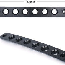 Xprite 5 Pcs/Sets Brushed Aluminum Door Grab Handle Inserts Cover Trim for 2007-2018 Jeep Wrangler JK & Unlimited 4 Door-Black