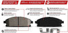 Power Stop K6803 Front and Rear Z23 Carbon Fiber Brake Pads with Drilled & Slotted Brake Rotors Kit