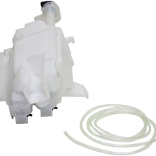 Washer Reservoir Windshield Expansion Tank Dual Pump Type w/Washer Pumps, Filler Neck, Cap, and Fluid Level Sensor Port compatible with Vehicles w/Rear Wiper