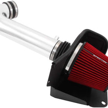 Spectre Performance Air Intake Kit with Washable Air Filter: 2011-2019 Jeep/Dodge (Grand Cherokee, Durango) 5.7L V8, Red Oiled Filter with Polished Aluminum Tube, SPE-9021