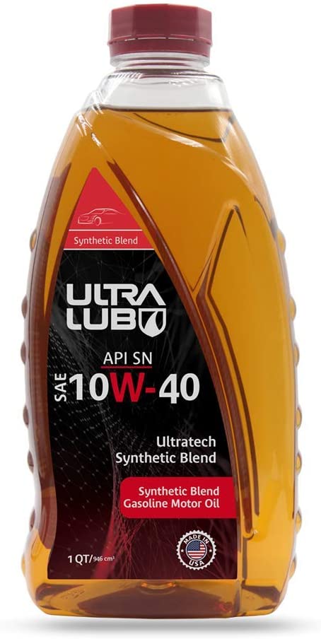 Ultralub SAE 10W-40 Synthetic Blend Motor Oil, API SN Plus, ILSAC GF-5