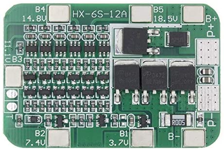 ZEFS--ESD Electronic Module 6S 15A 24V PCB BMS Protection Board for 6 Pack 18650 Li-ion Lithium Battery Cell Module 5032mm