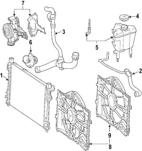 Mercedes-Benz 203 500 42 03, Radiator