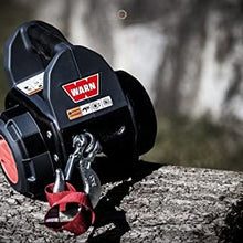 WARN 101570 Handheld Portable Drill Winch with 40 Foot Steel Wire Rope: 750 lb Pulling Capacity