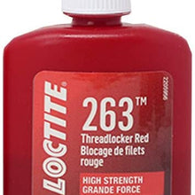 Loctite 2203451 Threadlocker 263 Surface Insensitive-High Strength Tube, Red, 6-ml