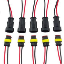 10 Kit 2 Pin Way Car Waterproof Electrical Connector Plug with 10cm Wire 17 AWG Marine, Real Conductor 1.2mm / 17 AWG Wire Match 16 18 AWG Electrical Wire