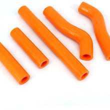 Motorcycle Orange Reinforced Silicone Radiator Coolant Hoses Kit For KTM 250SXF 250 SXF 2006