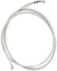 ZENITHKE gray Motorcycle Braided Steel Brake Clutch Oil Hoses Line Pipe (Oil Hose Length 200cm)