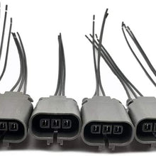 ALLMOST 6PCS Ignition Coil Pack Wiring Connector Pigtail Plug Compatible with Nissan 300zx z32 Infiniti J30 NEW