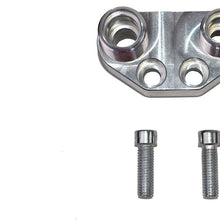 A-Team Performance Air Conditioning AC Fitting Manifold Kit for SD7 Compressor Black