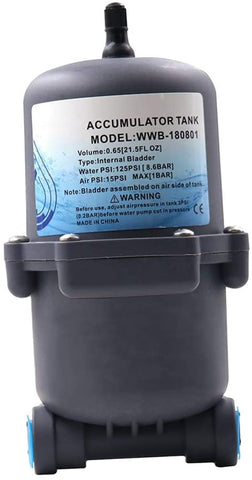 Gazechimp Accumulator Tank Water Pump Flow Control Systems Bladder-Type 125 psi 23.5 OZ